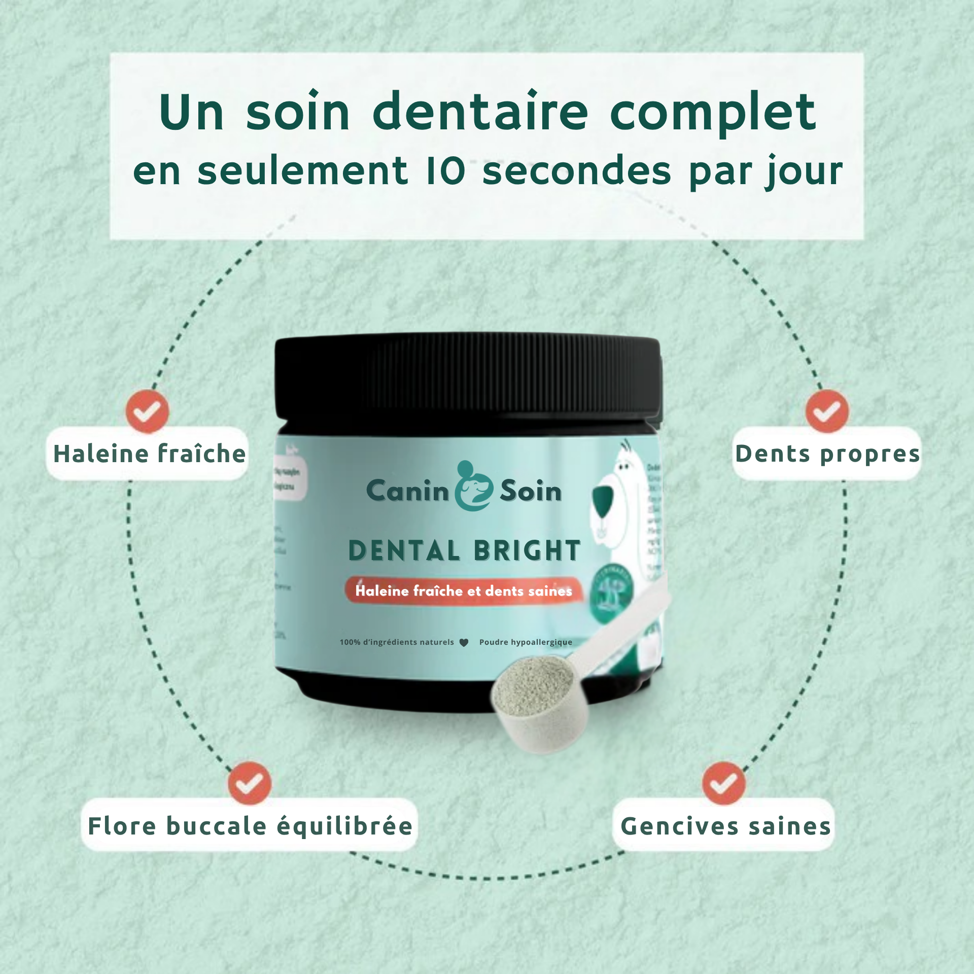 Dental Bright | 100 % naturel | 60 doses | 90 g